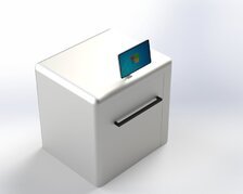 RFID服裝盤點機-推車式RFID識別箱